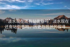 “淡水現(xiàn)在還有站街巷嗎”淡水現(xiàn)在還有站街巷嗎，歷史與現(xiàn)狀的探尋