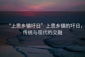 “上思鄉(xiāng)鎮(zhèn)圩日”上思鄉(xiāng)鎮(zhèn)的圩日，傳統(tǒng)與現(xiàn)代的交融