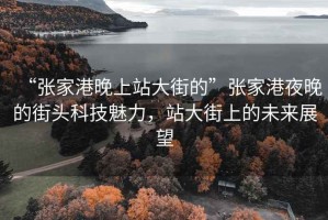 “張家港晚上站大街的”張家港夜晚的街頭科技魅力，站大街上的未來展望