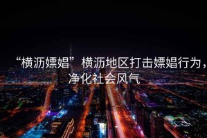 “橫瀝嫖娼”橫瀝地區(qū)打擊嫖娼行為，凈化社會風氣