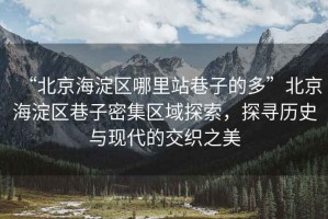 “北京海淀區(qū)哪里站巷子的多”北京海淀區(qū)巷子密集區(qū)域探索，探尋歷史與現代的交織之美