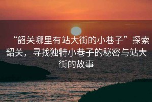 “韶關(guān)哪里有站大街的小巷子”探索韶關(guān)，尋找獨(dú)特小巷子的秘密與站大街的故事
