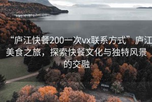 “廬江快餐200一次vx聯(lián)系方式”廬江美食之旅，探索快餐文化與獨特風景的交融
