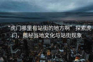 “虎門哪里有站街的地方啊”探索虎門，揭秘當(dāng)?shù)匚幕c站街現(xiàn)象
