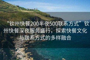 “欽州快餐200半夜500聯(lián)系方式”欽州快餐深夜服務(wù)盛行，探索快餐文化與聯(lián)系方式的多樣融合