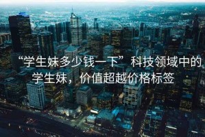 “學(xué)生妹多少錢一下”科技領(lǐng)域中的學(xué)生妹，價值超越價格標簽