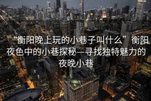 “衡陽(yáng)晚上玩的小巷子叫什么”衡陽(yáng)夜色中的小巷探秘—尋找獨(dú)特魅力的夜晚小巷