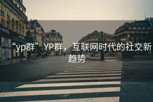 “yp群”YP群，互聯(lián)網(wǎng)時(shí)代的社交新趨勢(shì)