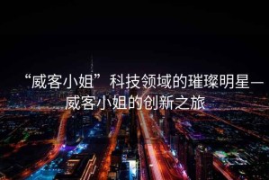 “威客小姐”科技領(lǐng)域的璀璨明星—威客小姐的創(chuàng)新之旅