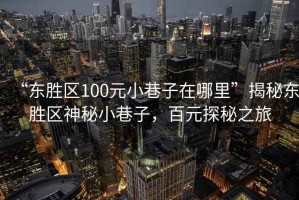 “東勝區(qū)100元小巷子在哪里”揭秘東勝區(qū)神秘小巷子，百元探秘之旅