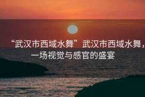 “武漢市西域水舞”武漢市西域水舞，一場(chǎng)視覺(jué)與感官的盛宴