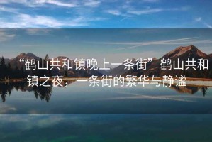 “鶴山共和鎮(zhèn)晚上一條街”鶴山共和鎮(zhèn)之夜，一條街的繁華與靜謐