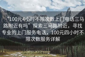 “100元4小時不限次數(shù)上門電話三馬路附近有嗎”探索三馬路附近，尋找專業(yè)的上門服務(wù)電話，100元四小時不限次數(shù)服務(wù)詳解