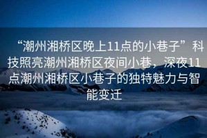 “潮州湘橋區(qū)晚上11點(diǎn)的小巷子”科技照亮潮州湘橋區(qū)夜間小巷，深夜11點(diǎn)潮州湘橋區(qū)小巷子的獨(dú)特魅力與智能變遷