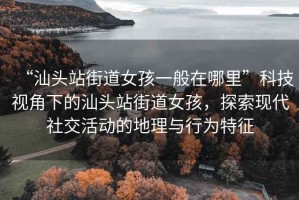 “汕頭站街道女孩一般在哪里”科技視角下的汕頭站街道女孩，探索現(xiàn)代社交活動的地理與行為特征