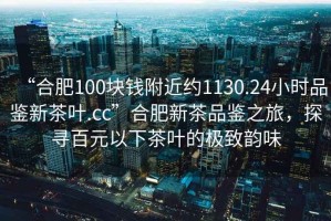 “合肥100塊錢附近約1130.24小時品鑒新茶葉.cc”合肥新茶品鑒之旅，探尋百元以下茶葉的極致韻味