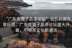 “廣東夜貓子品茶論壇”當(dāng)日新聞文章標(biāo)題，廣東夜貓子品茶論壇盛大開幕，引領(lǐng)茶文化新潮流