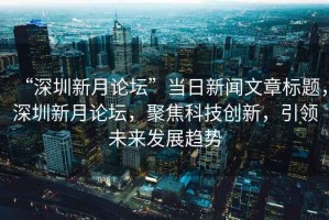 “深圳新月論壇”當(dāng)日新聞文章標(biāo)題，深圳新月論壇，聚焦科技創(chuàng)新，引領(lǐng)未來發(fā)展趨勢(shì)