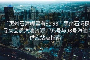 “惠州石灣哪里有95 98”惠州石灣探尋高品質(zhì)汽油資源，95號與98號汽油供應(yīng)站點指南