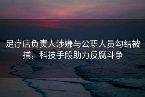 足療店負(fù)責(zé)人涉嫌與公職人員勾結(jié)被捕，科技手段助力反腐斗爭