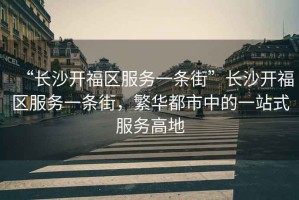 “長沙開福區(qū)服務一條街”長沙開福區(qū)服務一條街，繁華都市中的一站式服務高地