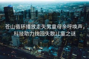 蒼山循環(huán)播放走失男童母親呼喚聲，科技助力找回失散兒童之謎