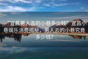 “宜昌男人去的小巷多少錢”宜昌小巷娛樂消費揭秘，男人去的小巷究竟多少錢？