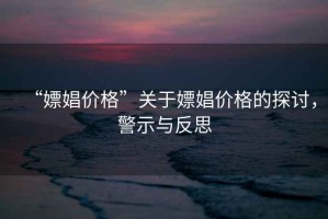 “嫖娼價(jià)格”關(guān)于嫖娼價(jià)格的探討，警示與反思