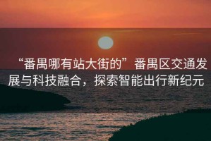 “番禺哪有站大街的”番禺區(qū)交通發(fā)展與科技融合，探索智能出行新紀(jì)元
