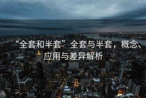 “全套和半套”全套與半套，概念、應(yīng)用與差異解析