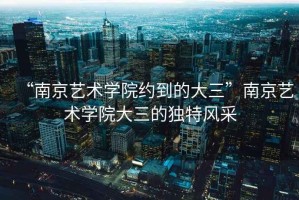 “南京藝術(shù)學院約到的大三”南京藝術(shù)學院大三的獨特風采