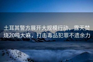 土耳其警方展開大規(guī)模行動，露天焚燒20噸大麻，打擊毒品犯罪不遺余力