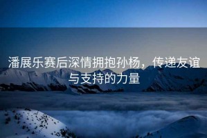 潘展樂賽后深情擁抱孫楊，傳遞友誼與支持的力量