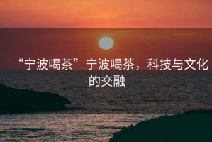 “寧波喝茶”寧波喝茶，科技與文化的交融