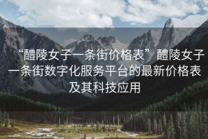 “醴陵女子一條街價格表”醴陵女子一條街數(shù)字化服務(wù)平臺的最新價格表及其科技應(yīng)用