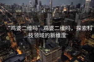 “雞婆二維嗎”雞婆二維嗎，探索科技領(lǐng)域的新維度