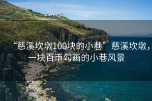 “慈溪坎墩100塊的小巷”慈溪坎墩，一塊百幣勾畫的小巷風(fēng)景