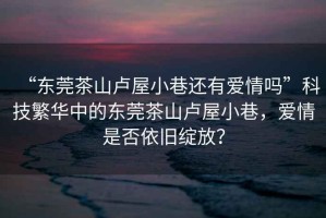 “東莞茶山盧屋小巷還有愛情嗎”科技繁華中的東莞茶山盧屋小巷，愛情是否依舊綻放？
