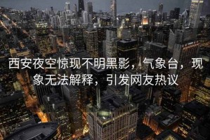 西安夜空驚現(xiàn)不明黑影，氣象臺，現(xiàn)象無法解釋，引發(fā)網(wǎng)友熱議
