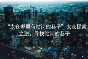 “太倉哪里有站崗的巷子”太倉探索之旅，尋找站崗的巷子