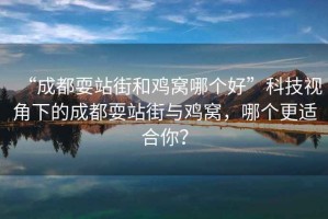 “成都耍站街和雞窩哪個(gè)好”科技視角下的成都耍站街與雞窩，哪個(gè)更適合你？