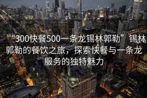“300快餐500一條龍錫林郭勒”錫林郭勒的餐飲之旅，探索快餐與一條龍服務(wù)的獨特魅力
