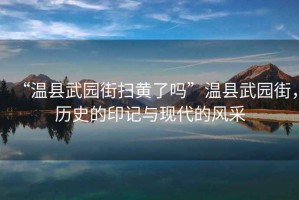 “溫縣武園街掃黃了嗎”溫縣武園街，歷史的印記與現(xiàn)代的風(fēng)采