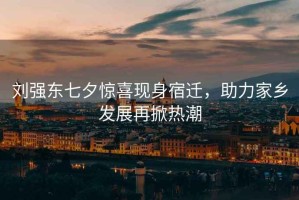 劉強東七夕驚喜現(xiàn)身宿遷，助力家鄉(xiāng)發(fā)展再掀熱潮