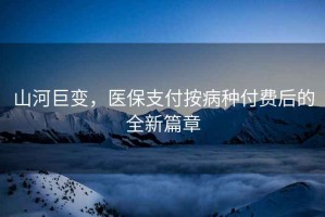 山河巨變，醫(yī)保支付按病種付費(fèi)后的全新篇章