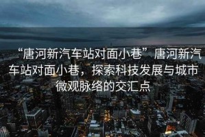 “唐河新汽車站對面小巷”唐河新汽車站對面小巷，探索科技發(fā)展與城市微觀脈絡(luò)的交匯點(diǎn)