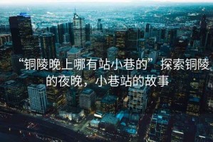 “銅陵晚上哪有站小巷的”探索銅陵的夜晚，小巷站的故事