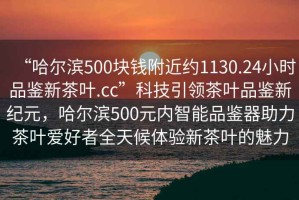 “哈爾濱500塊錢(qián)附近約1130.24小時(shí)品鑒新茶葉.cc”科技引領(lǐng)茶葉品鑒新紀(jì)元，哈爾濱500元內(nèi)智能品鑒器助力茶葉愛(ài)好者全天候體驗(yàn)新茶葉的魅力