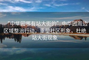 “中華園哪有站大街的”中華園周邊區(qū)域整治行動(dòng)，重塑社區(qū)形象，杜絕站大街現(xiàn)象