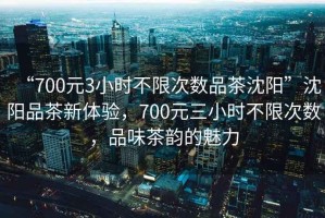 “700元3小時不限次數(shù)品茶沈陽”沈陽品茶新體驗，700元三小時不限次數(shù)，品味茶韻的魅力